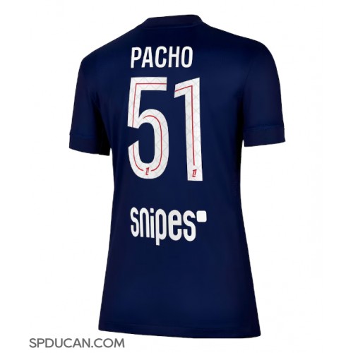 Zenski Nogometni Dres Paris Saint-Germain Willian Pacho #51 Domaci 2025-26 Kratak Rukav Zenski Nogometni Dres Paris Saint-Germain Willian Pacho #51 Domaci 2025-26 Kratak Rukav